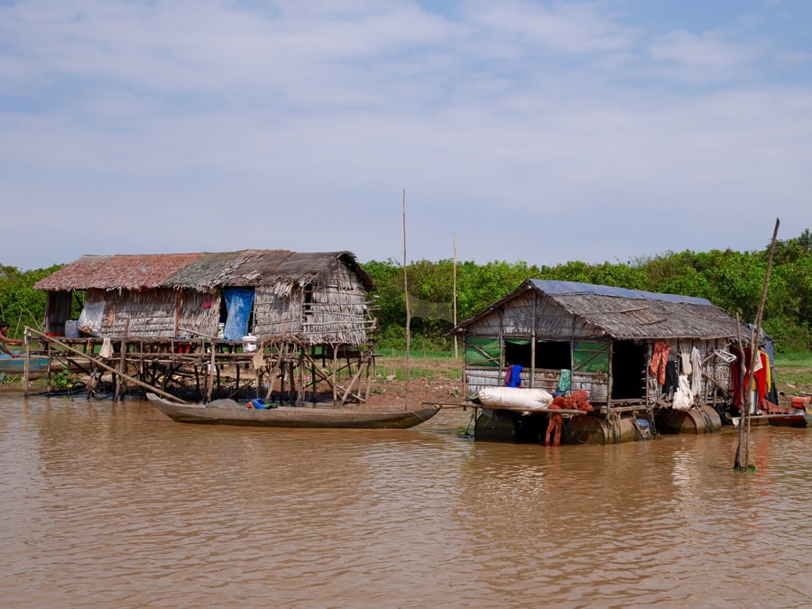 Maison sur le Tonle Sap Cambodge