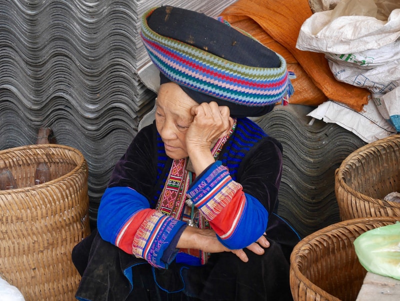 Femme minorité ethnique nord Vietnam