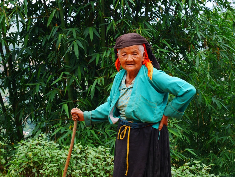 Femme minorité ethnique nord Vietnam