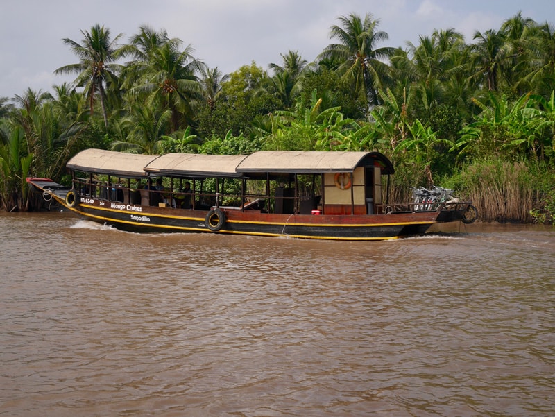 Embarcation sur le Delta du Mékong au Vietnam