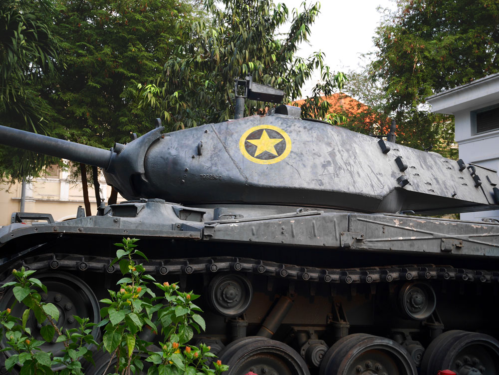 Un char d'assaut du musée de la Guerre à Hô-Chi-Minh
