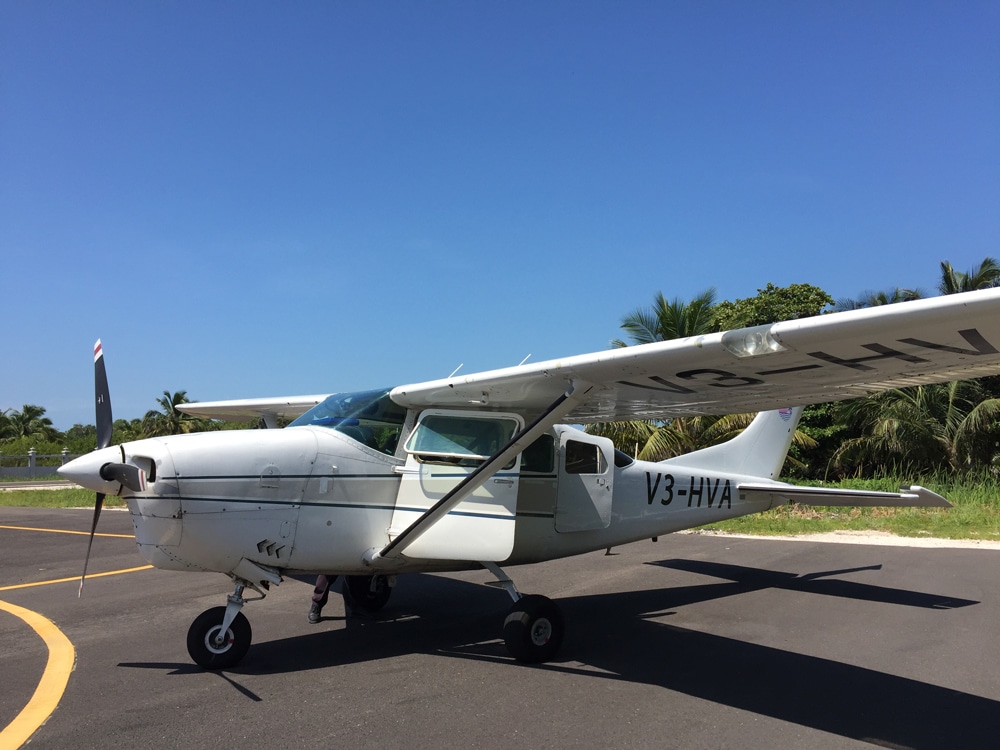 Avion pour scenic flight au Belize