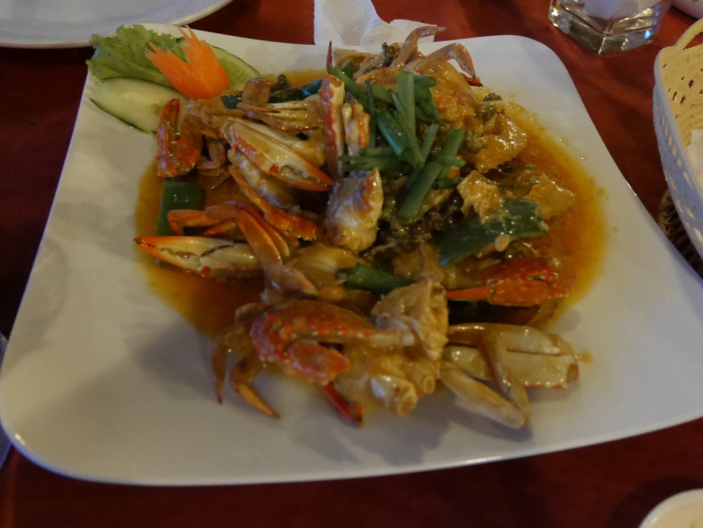 Crabe bleu au poivre de Kampot