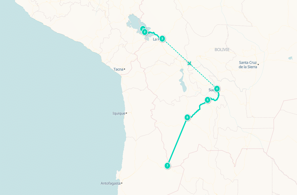 Itinéraire voyage Bolivie