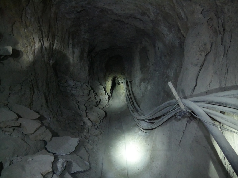 L'entrée du tunnel d'une mine à Potosi