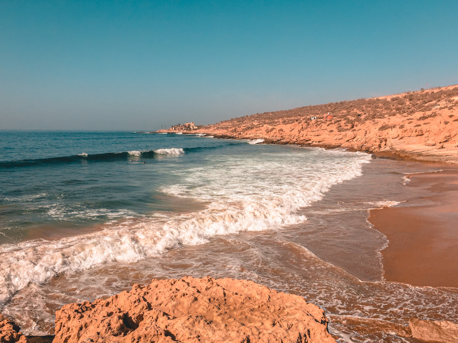 Spot de surf à Taghazout au Maroc