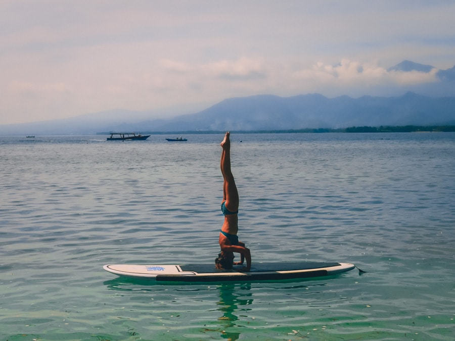Yoga Paddle à Gili Air en Indonésie