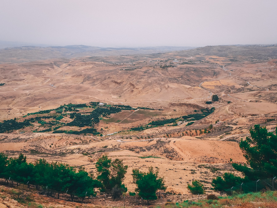Vue depuis le Mont Nebo en Jordanie