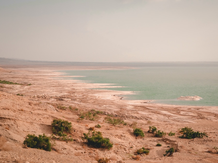 Les rives de la Mer Morte en Jordanie